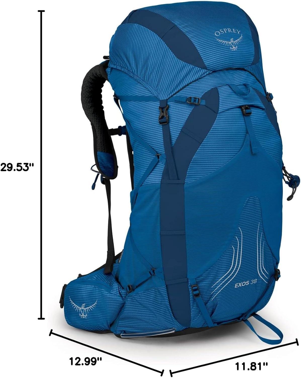 imageOsprey Exos 38 Mens Ultralight Backpacking BackpackBlue Ribbon