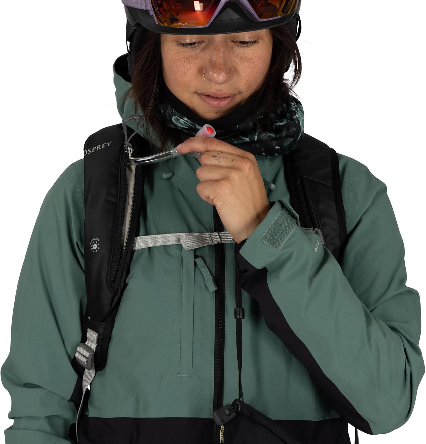 imageOsprey Glade Ski and Snowboard Hydration Backpack ColdWeather Winter 25L Water Reservoir and Insulated HarnessCascade Blue