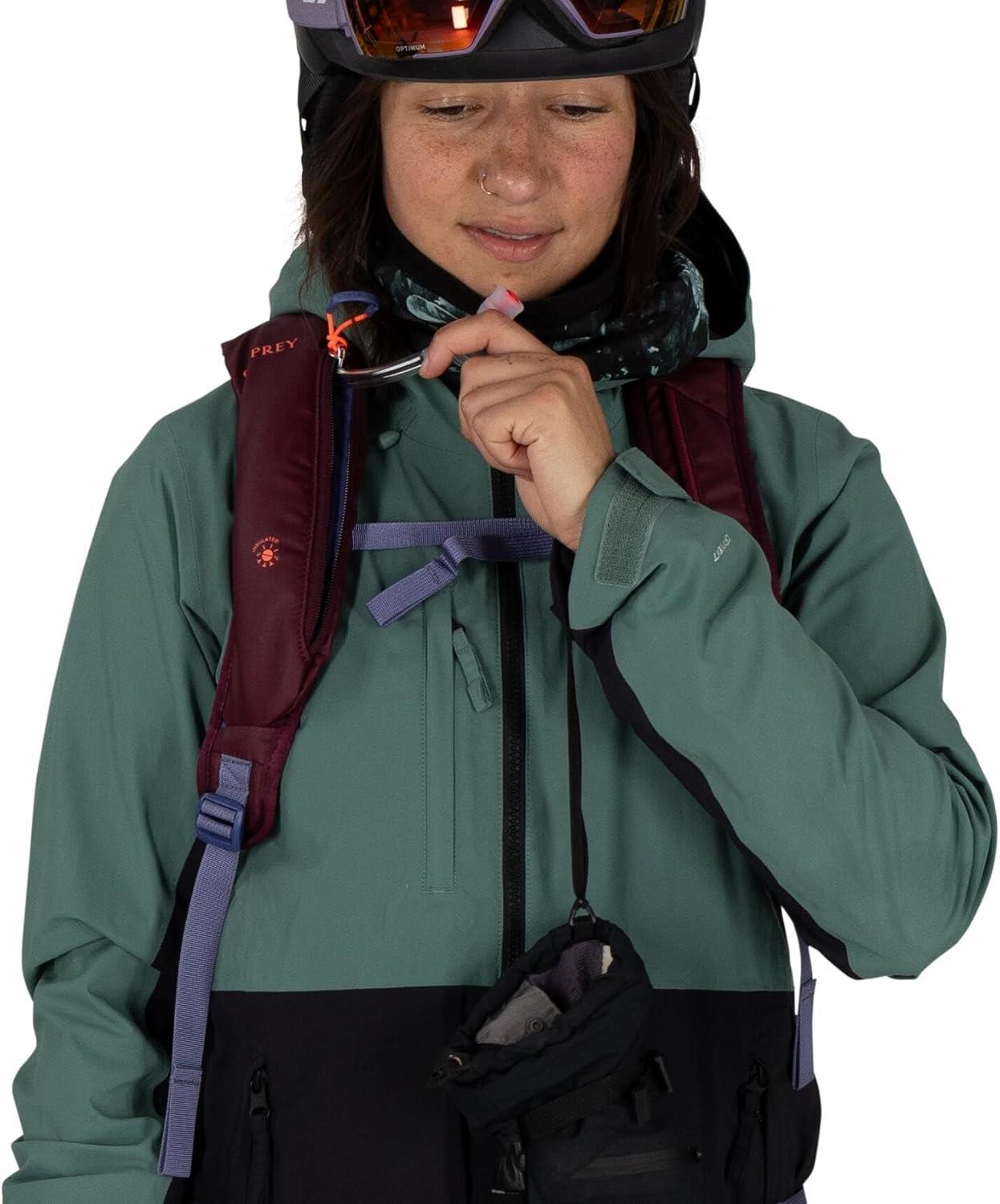 imageOsprey Glade Ski and Snowboard Hydration Backpack ColdWeather Winter 25L Water Reservoir and Insulated HarnessCascade Blue