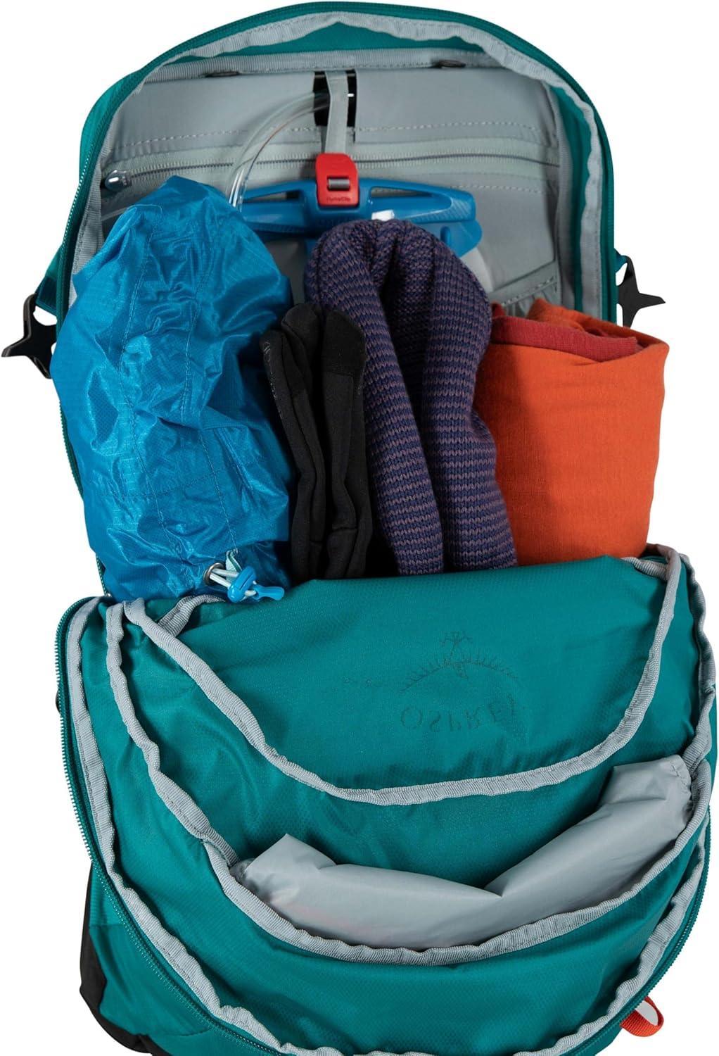 imageOsprey Hikelite 18L Lightweight Hiking Backpack Durable Travel Daypack with Rain Cover for Men and Women BlackBlack