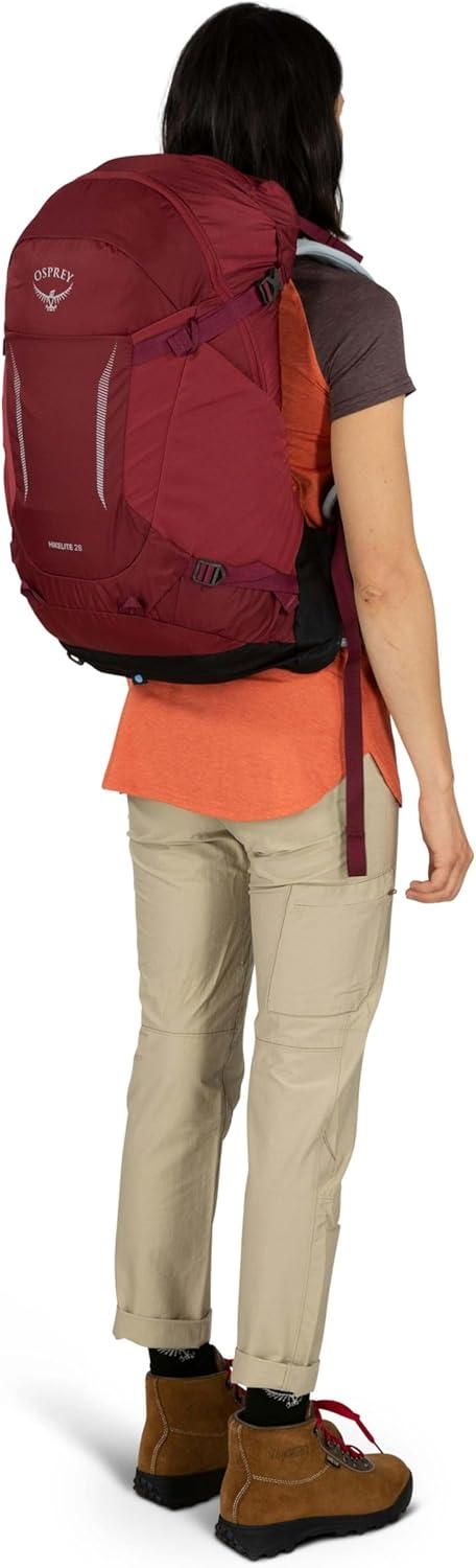 imageOsprey Hikelite 28L Lightweight Hiking Backpack Durable Travel Daypack with Rain Cover for Men and Women Atlas Blue SMAtlas Blue