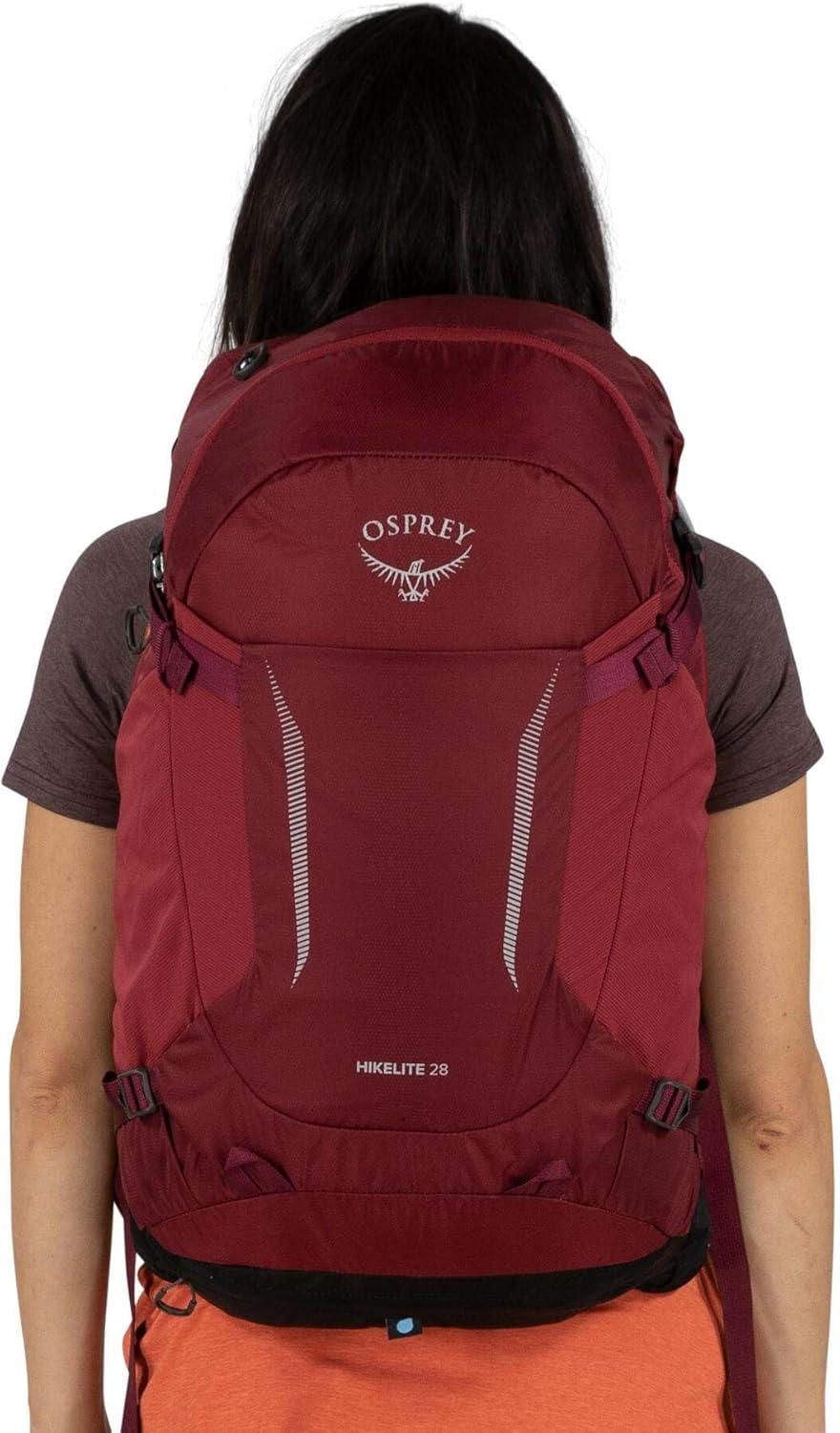 imageOsprey Hikelite 28L Lightweight Hiking Backpack Durable Travel Daypack with Rain Cover for Men and Women Atlas Blue SMAtlas Blue