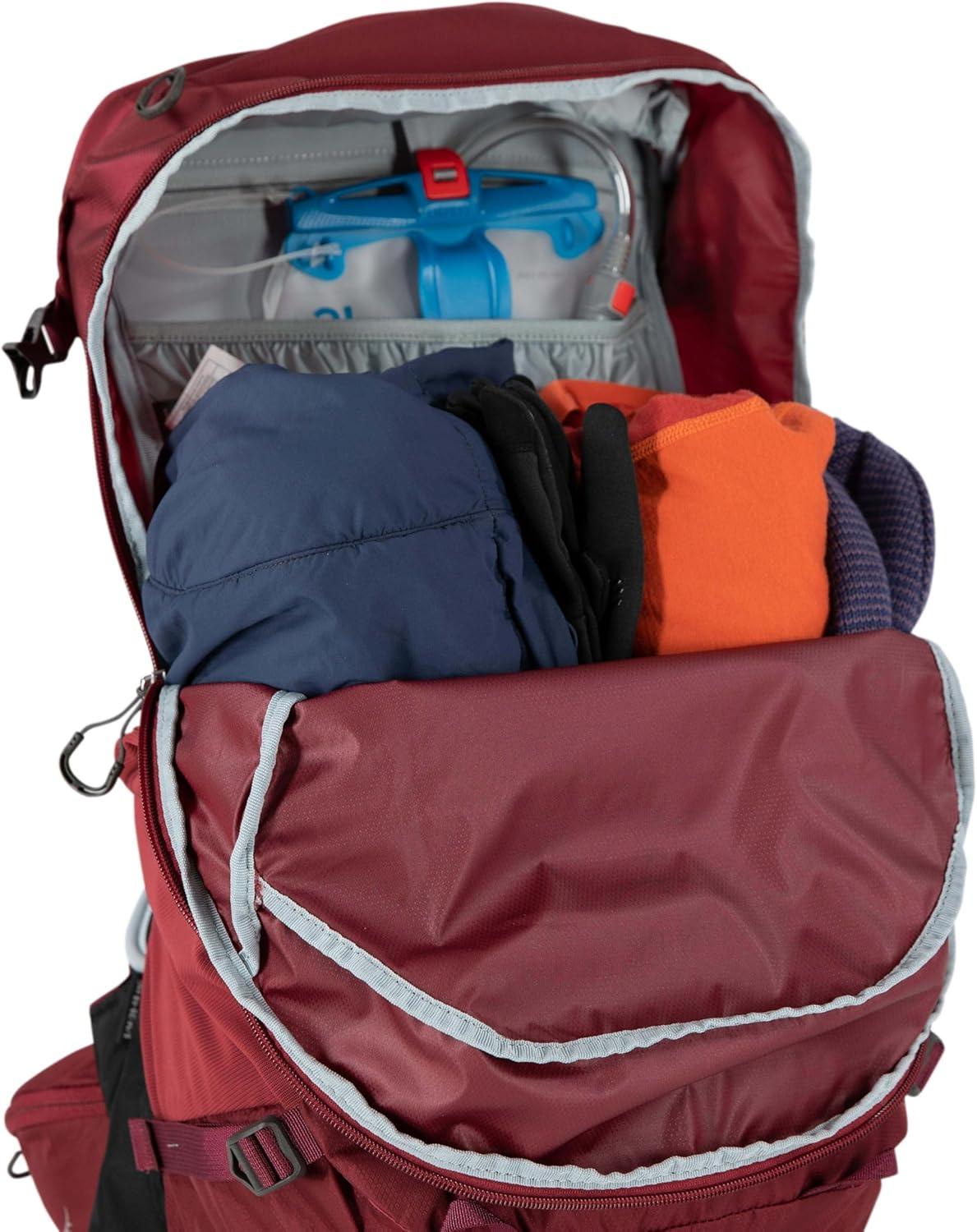 imageOsprey Hikelite 28L Lightweight Hiking Backpack Durable Travel Daypack with Rain Cover for Men and Women Atlas Blue SMBlack