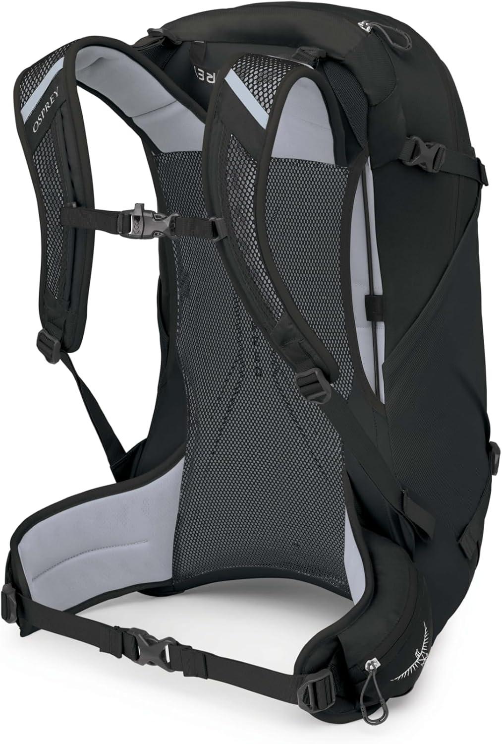 imageOsprey Hikelite 28L Lightweight Hiking Backpack Durable Travel Daypack with Rain Cover for Men and Women Atlas Blue SMBlack