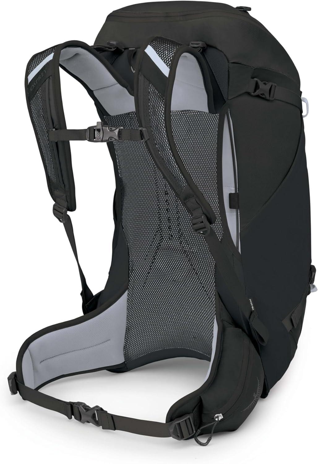 imageOsprey Hikelite 32L Lightweight Hiking Backpack Durable Travel Daypack with Rain Cover for Men and Women Black MLBlack