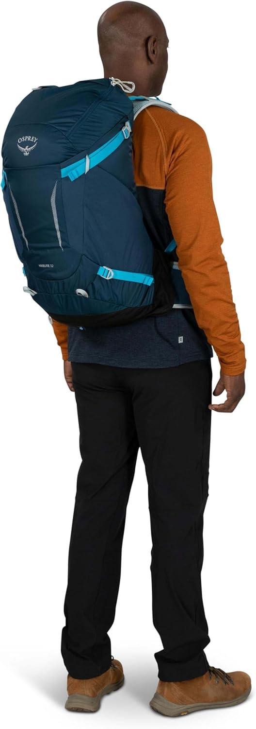 imageOsprey Hikelite 32L Lightweight Hiking Backpack Durable Travel Daypack with Rain Cover for Men and Women Black MLBlack
