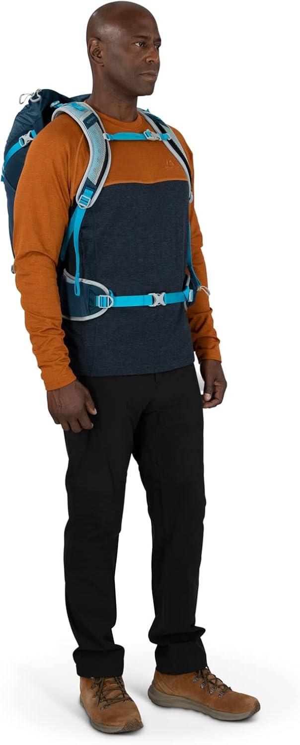 imageOsprey Hikelite 32L Lightweight Hiking Backpack Durable Travel Daypack with Rain Cover for Men and Women Black MLTan Concrete