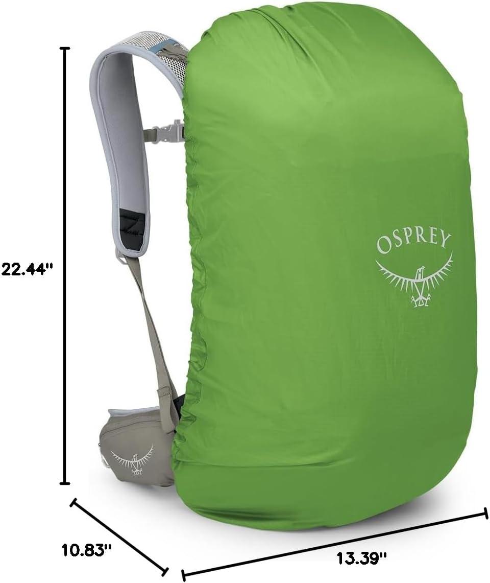 imageOsprey Hikelite 32L Lightweight Hiking Backpack Durable Travel Daypack with Rain Cover for Men and Women Black MLTan Concrete