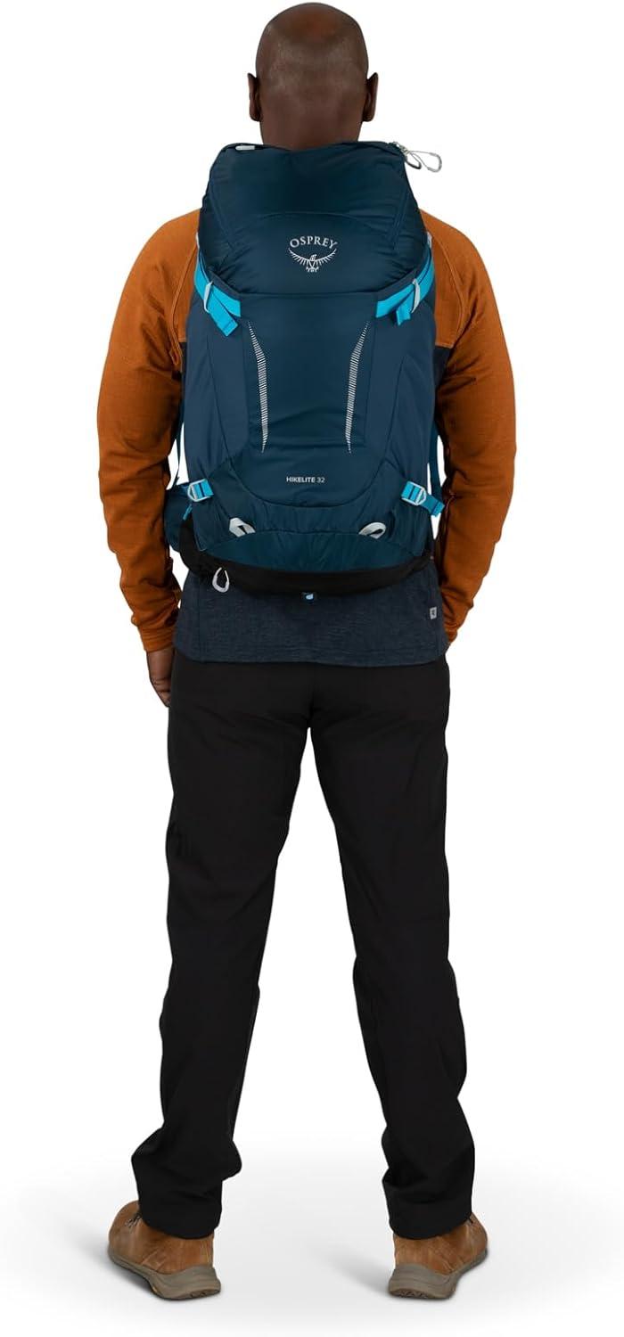 imageOsprey Hikelite 32L Lightweight Hiking Backpack Durable Travel Daypack with Rain Cover for Men and Women Black MLTan Concrete