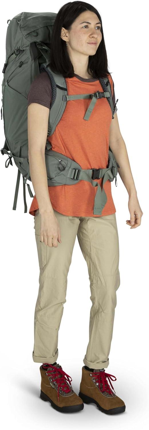 imageOsprey Kyte 48L Womens Backpacking Backpack with Hipbelt Rocky Brook Green WXSSElderberry Purple