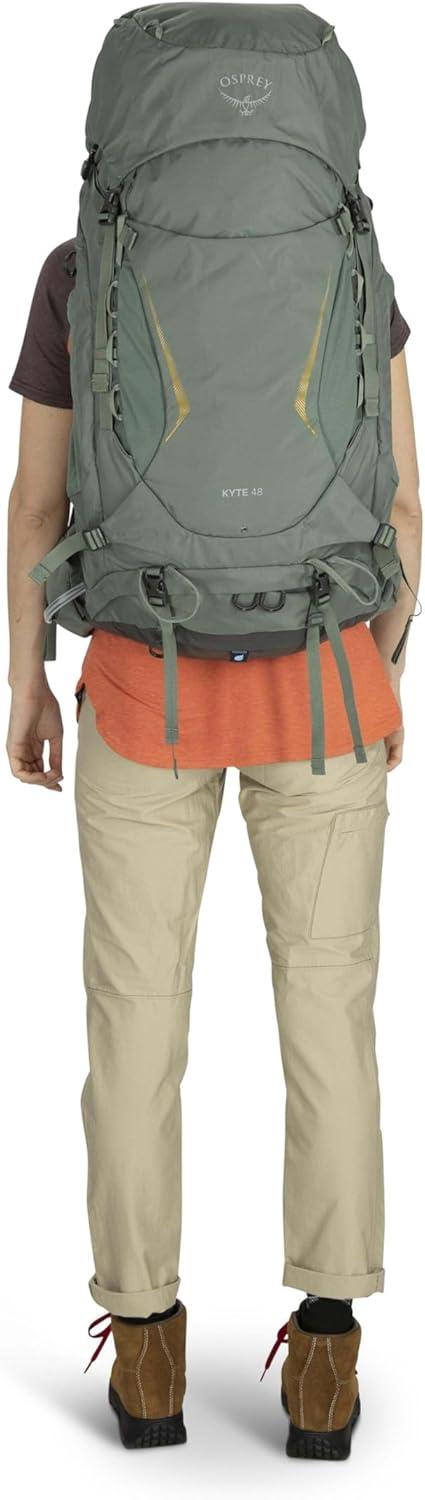 imageOsprey Kyte 48L Womens Backpacking Backpack with Hipbelt Rocky Brook Green WXSSElderberry Purple