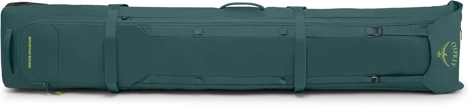 imageOsprey Mountain Bound Roller Ski and Snowboard Winter Travel Bag with Oversized Wheels Durable WaterResistant Design with NanoTough Fabric and Padded ProtectionCascade Blue