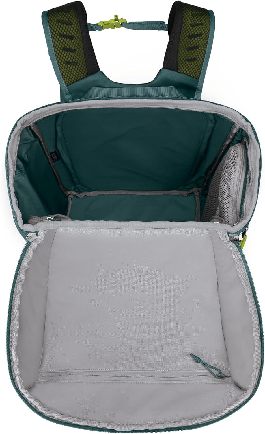 imageOsprey Mountain Bound Ski amp Snowboard Boot Bag Backpack with AirScape Technology and Padded Structure Premium Winter Luggage with Shoe Changing Mat BlackCascade Blue