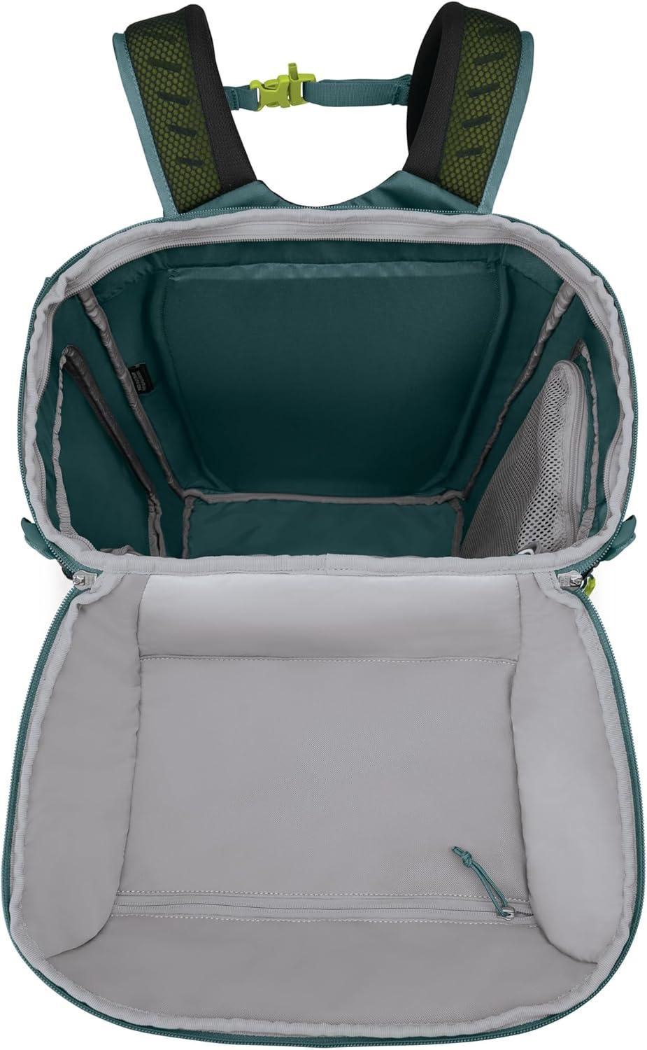 imageOsprey Mountain Bound Ski amp Snowboard Boot Bag Backpack with AirScape Technology and Padded Structure Premium Winter Luggage with Shoe Changing Mat BlackCascade Blue