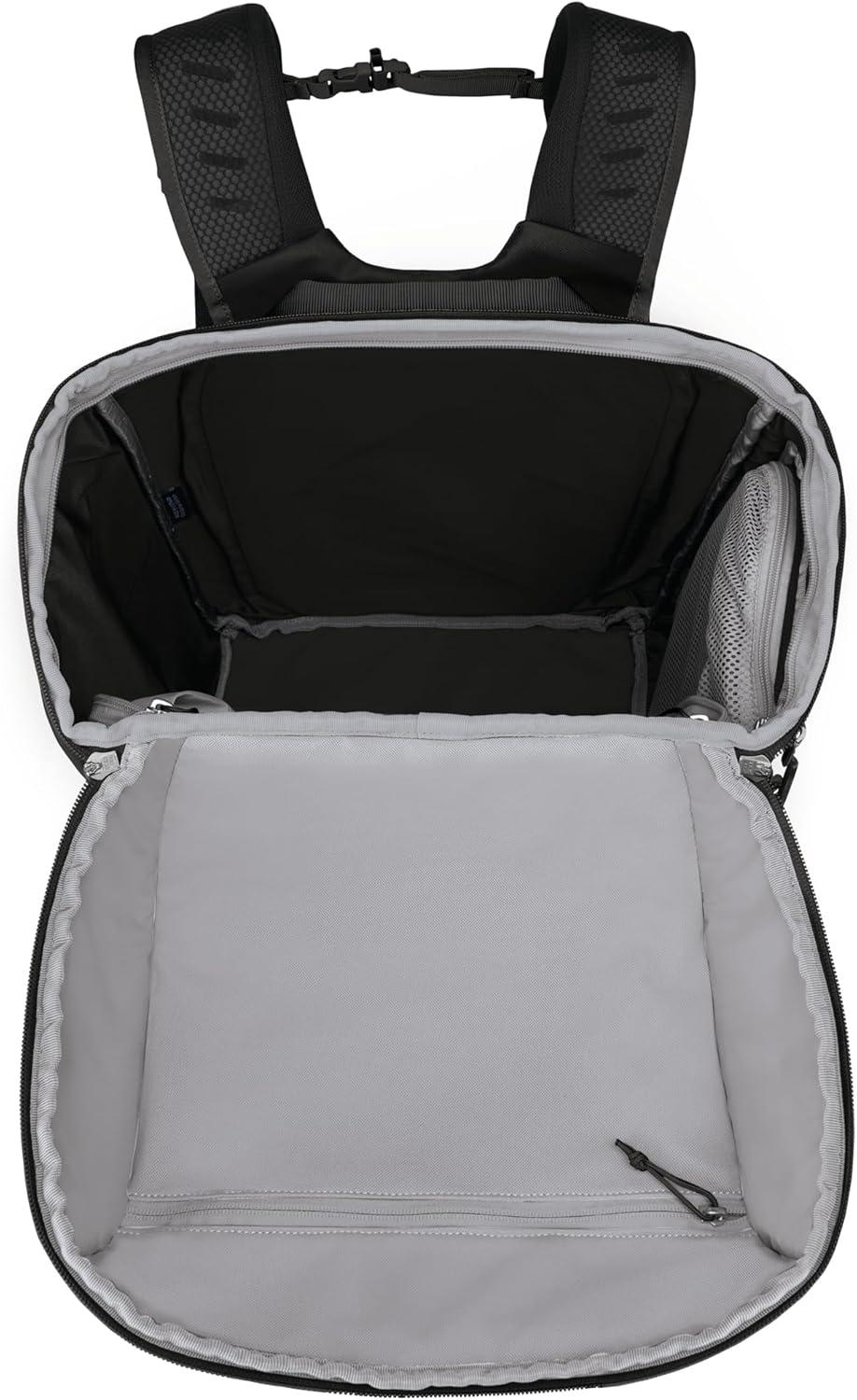 imageOsprey Mountain Bound Ski amp Snowboard Boot Bag Backpack with AirScape Technology and Padded Structure Premium Winter Luggage with Shoe Changing Mat BlackBlack