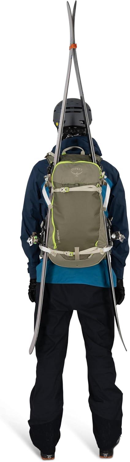 imageOsprey Soelden 32L Ski and Snowboard Backpack Avalanche Gear Carry Lightweight Backcountry Backpack for Men Ski amp Snowboard Carry Made with 100 Recycled Nylon Cascade BlueOlive Tan
