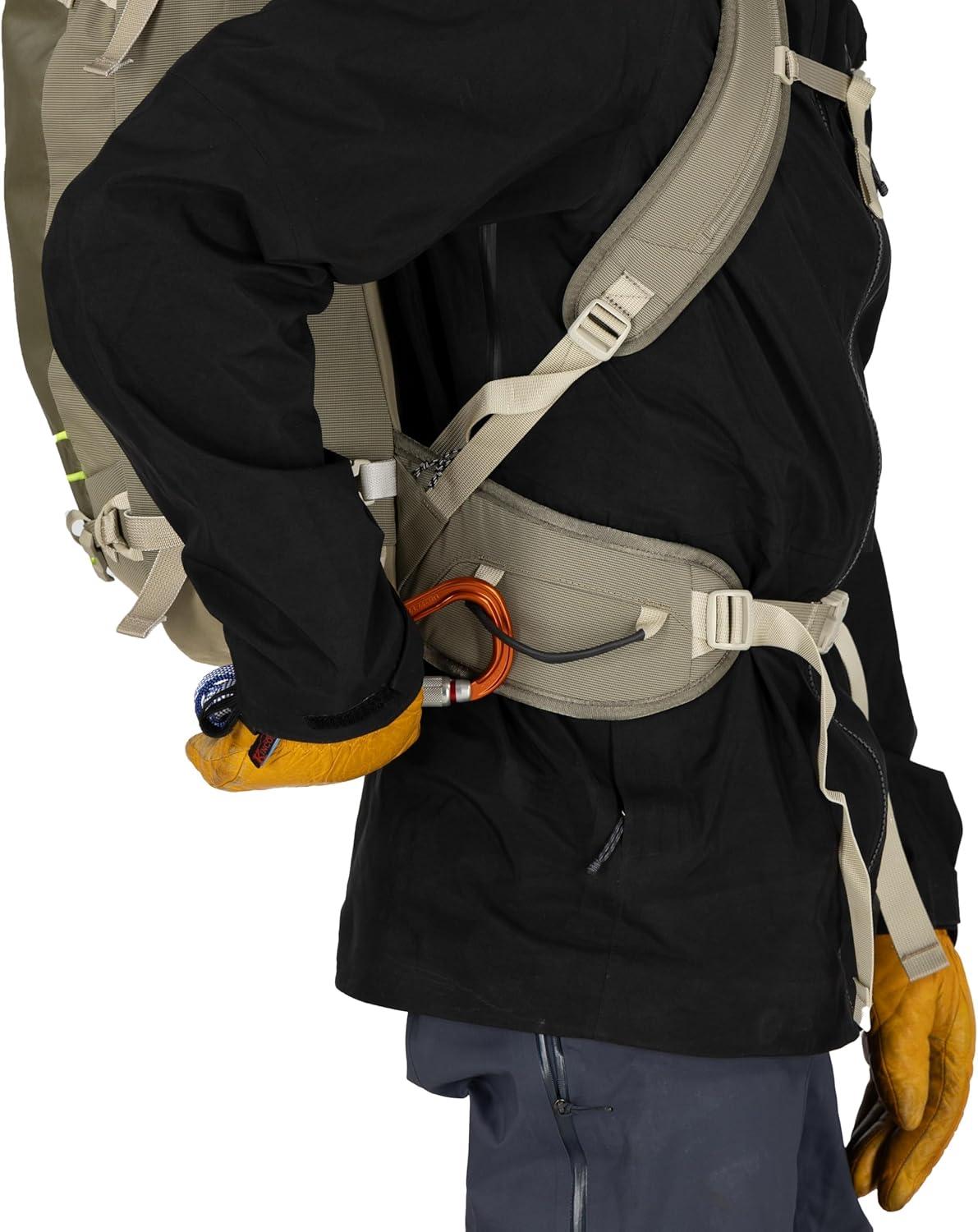 imageOsprey Soelden 32L Ski and Snowboard Backpack Avalanche Gear Carry Lightweight Backcountry Backpack for Men Ski amp Snowboard Carry Made with 100 Recycled Nylon Cascade BlueOlive Tan