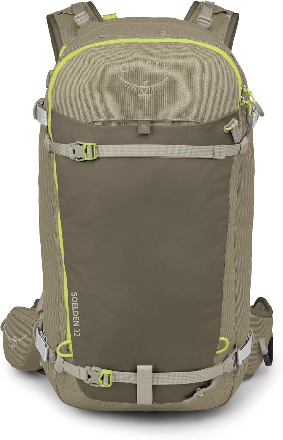 imageOsprey Soelden 32L Ski and Snowboard Backpack Avalanche Gear Carry Lightweight Backcountry Backpack for Men Ski amp Snowboard Carry Made with 100 Recycled Nylon Cascade BlueOlive Tan