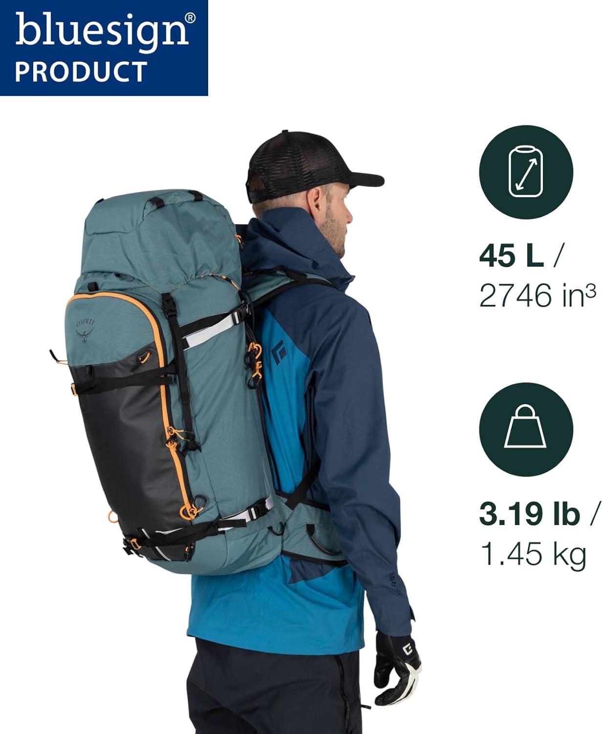 imageOsprey Soelden 32L Ski and Snowboard Backpack Avalanche Gear Carry Lightweight Backcountry Backpack for Men Ski amp Snowboard Carry Made with 100 Recycled Nylon Cascade BlueCascade Blue