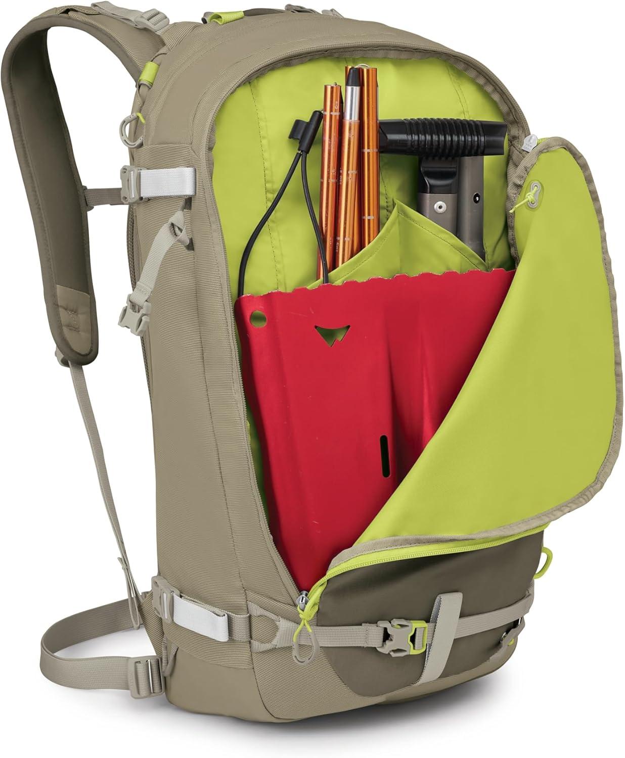 imageOsprey Soelden 32L Ski and Snowboard Backpack Avalanche Gear Carry Lightweight Backcountry Backpack for Men Ski amp Snowboard Carry Made with 100 Recycled Nylon Cascade BlueOlive Tan