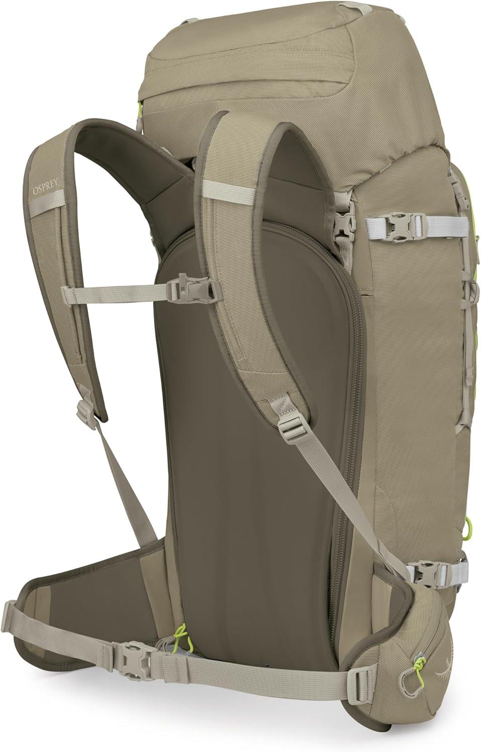 imageOsprey Soelden 32L Ski and Snowboard Backpack Avalanche Gear Carry Lightweight Backcountry Backpack for Men Ski amp Snowboard Carry Made with 100 Recycled Nylon Cascade BlueOlive Tan