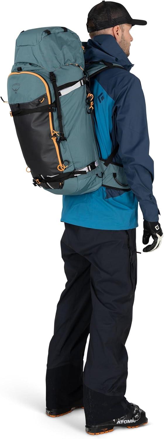 imageOsprey Soelden 32L Ski and Snowboard Backpack Avalanche Gear Carry Lightweight Backcountry Backpack for Men Ski amp Snowboard Carry Made with 100 Recycled Nylon Cascade BlueOlive Tan