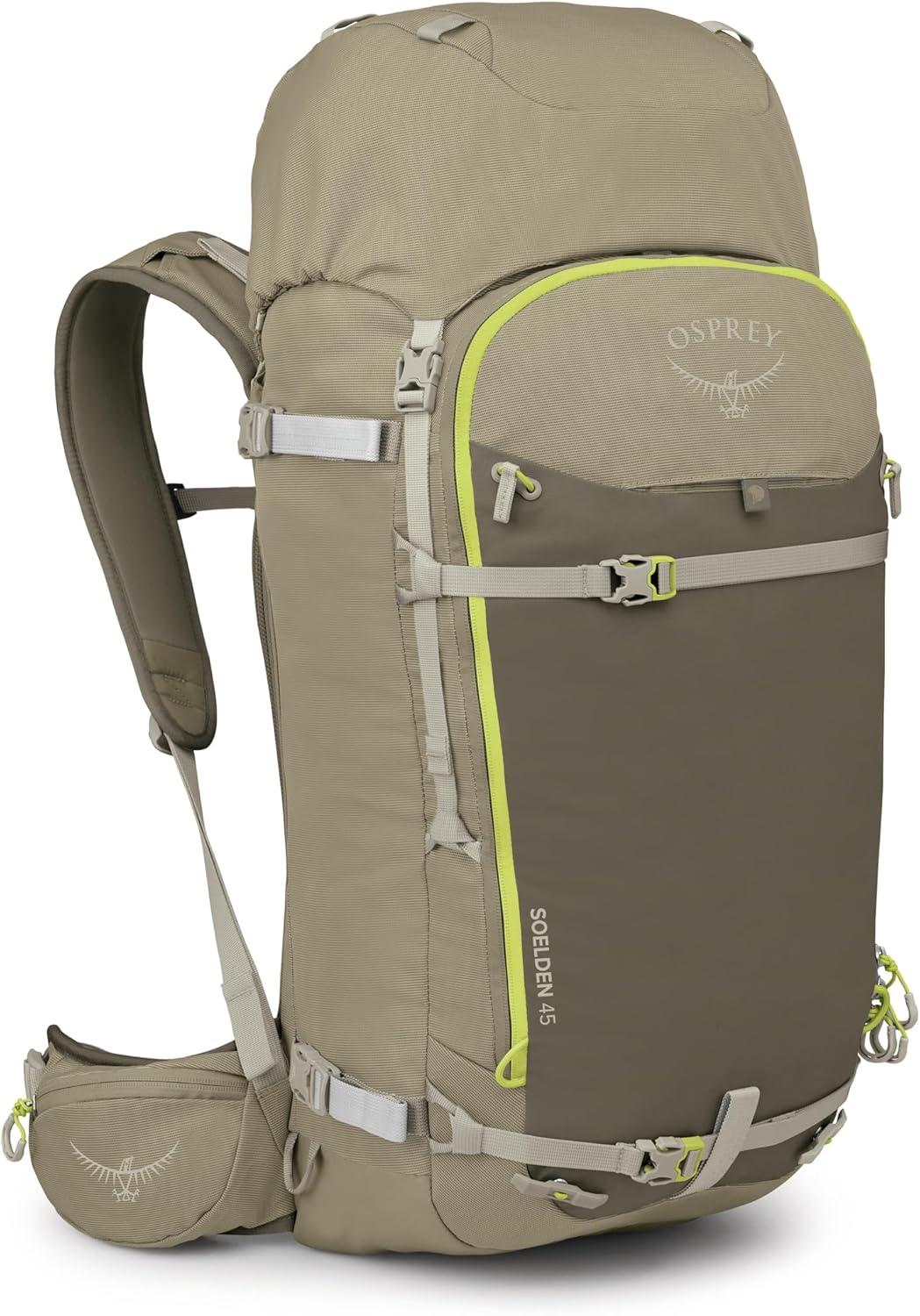 imageOsprey Soelden 32L Ski and Snowboard Backpack Avalanche Gear Carry Lightweight Backcountry Backpack for Men Ski amp Snowboard Carry Made with 100 Recycled Nylon Cascade BlueOlive Tan