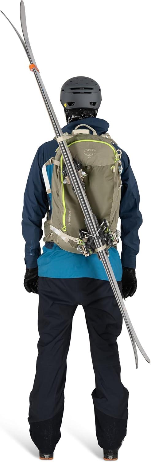 imageOsprey Soelden 32L Ski and Snowboard Backpack Avalanche Gear Carry Lightweight Backcountry Backpack for Men Ski amp Snowboard Carry Made with 100 Recycled Nylon Cascade BlueOlive Tan
