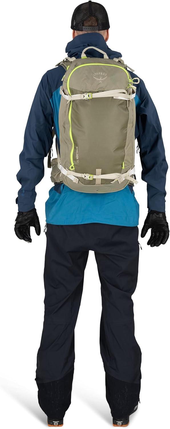 imageOsprey Soelden 32L Ski and Snowboard Backpack Avalanche Gear Carry Lightweight Backcountry Backpack for Men Ski amp Snowboard Carry Made with 100 Recycled Nylon Cascade BlueOlive Tan