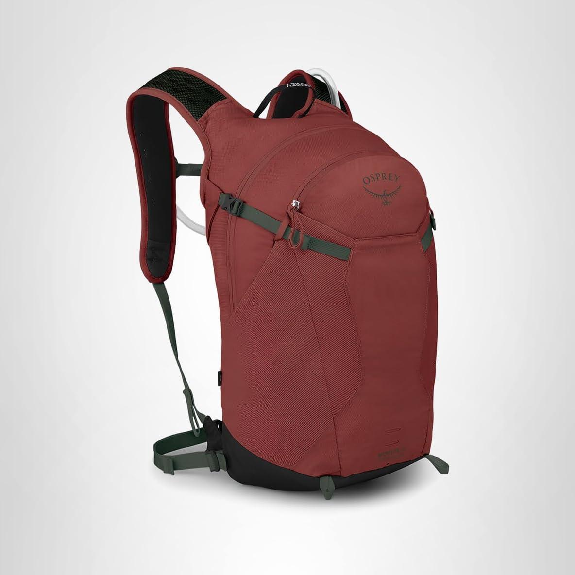 imageOsprey Sportlite 15L Lightweight Hiking Backpack with Hydraulics Reservoir for Men and Women AlkalineHotspot PinkAcornBonsai