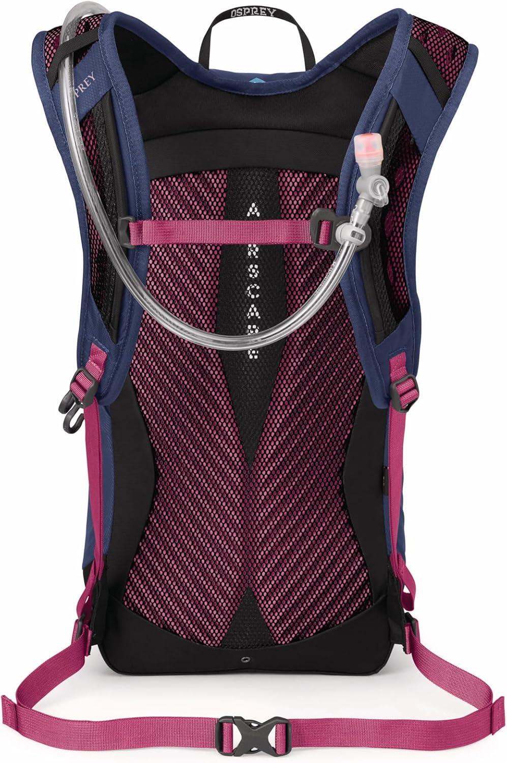imageOsprey Sportlite 15L Lightweight Hiking Backpack with Hydraulics Reservoir for Men and Women AlkalineHotspot PinkAlkalineHotspot Pink