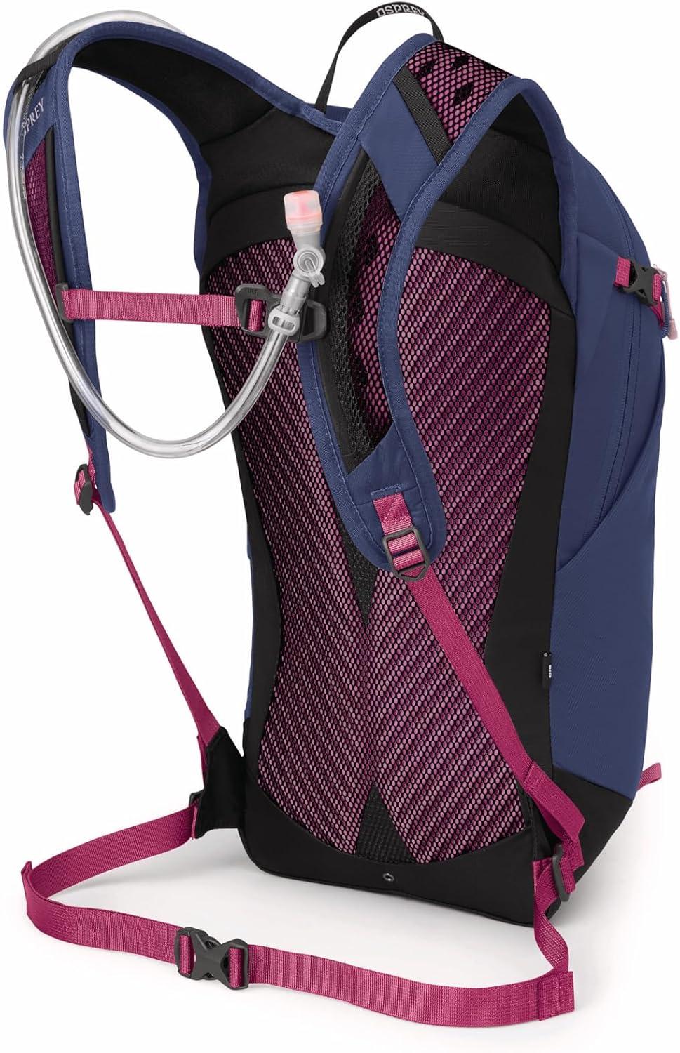 imageOsprey Sportlite 15L Lightweight Hiking Backpack with Hydraulics Reservoir for Men and Women AlkalineHotspot PinkAlkalineHotspot Pink