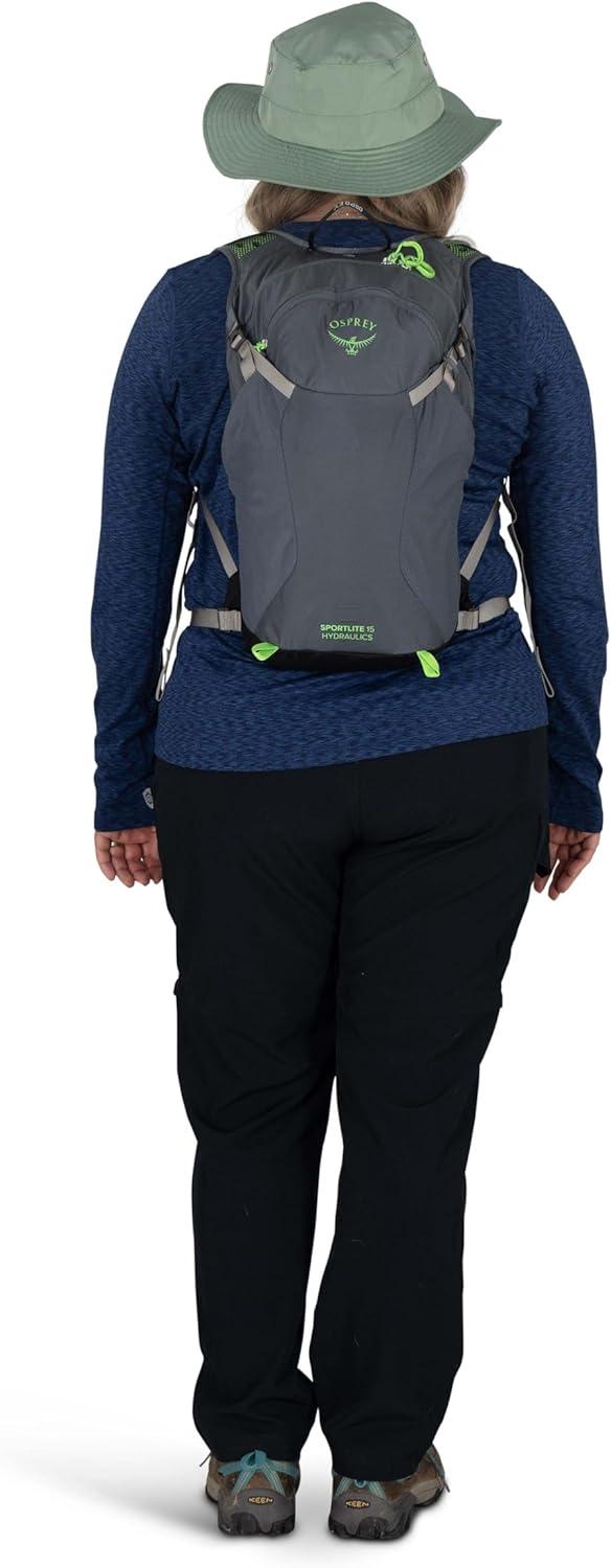 imageOsprey Sportlite 15L Lightweight Hiking Backpack with Hydraulics Reservoir for Men and Women AlkalineHotspot PinkAlkalineHotspot Pink