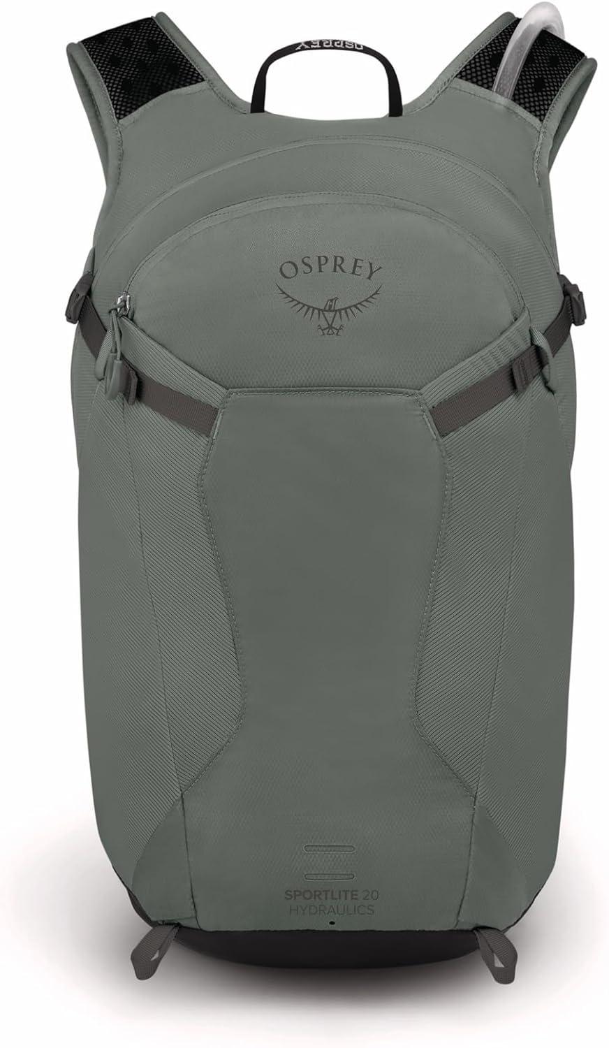 imageOsprey Sportlite 15L Lightweight Hiking Backpack with Hydraulics Reservoir for Men and Women AlkalineHotspot PinkPine Leaf Green