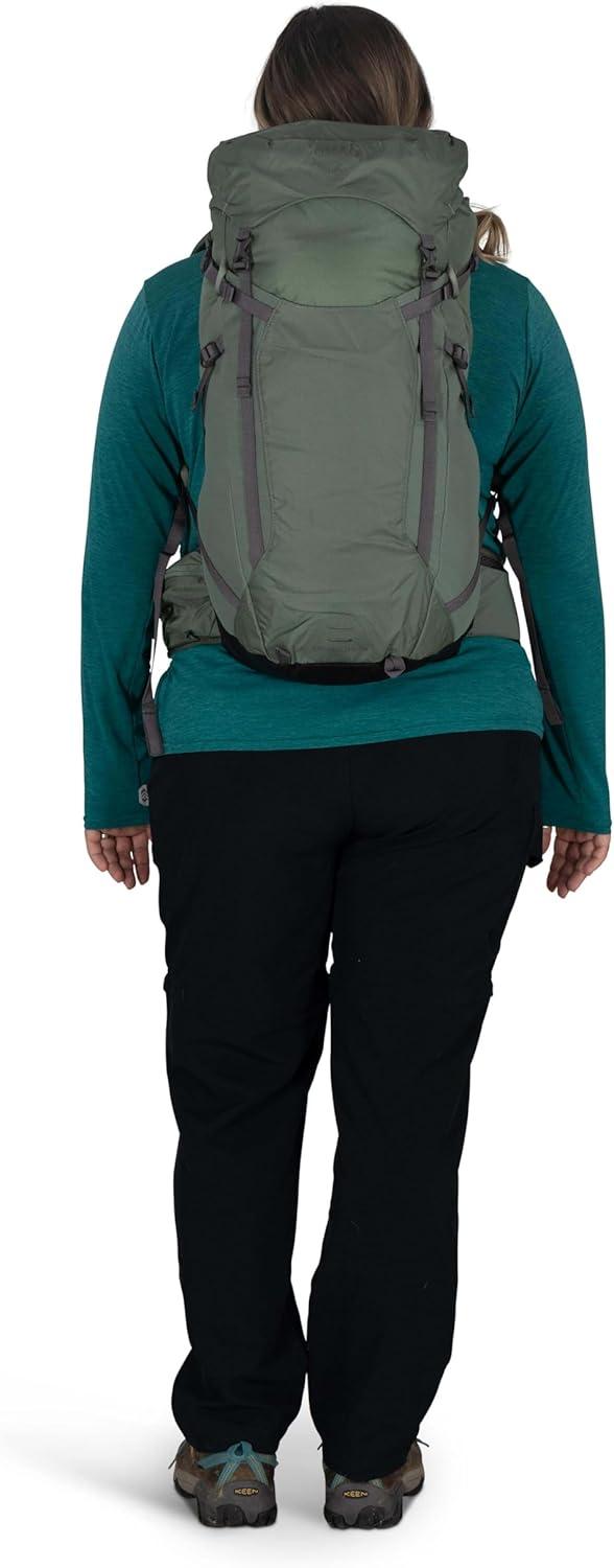 imageOsprey Sportlite 30L Lightweight Hiking Backpack for Men and Women Dark Charcoal Grey MLAlkalineHotspot Pink