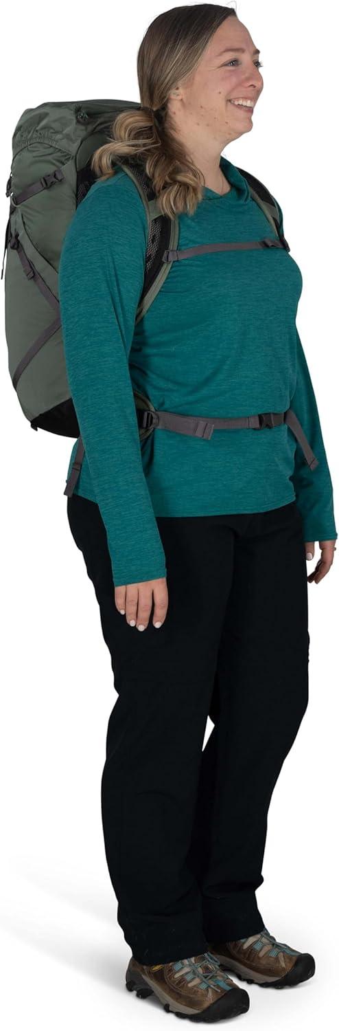 imageOsprey Sportlite 30L Lightweight Hiking Backpack for Men and Women Dark Charcoal Grey MLAlkalineHotspot Pink