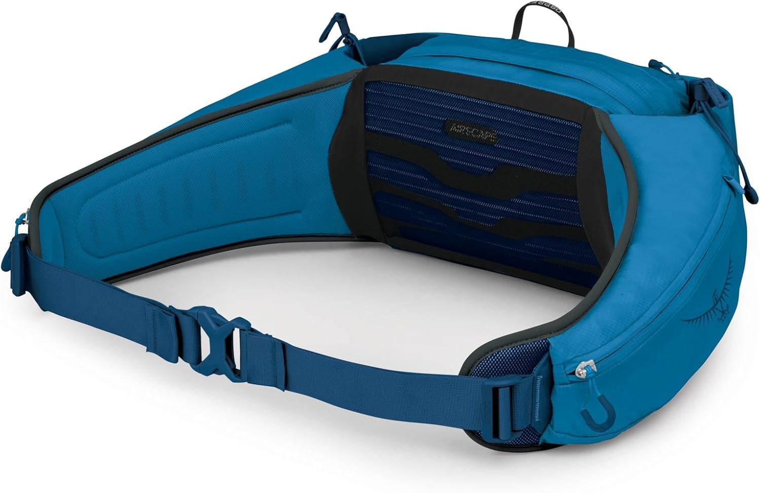 imageOsprey Talon 6L Mens Lumbar Hiking Waist Pack Fanny Pack with Water Bottle HoldersScoria BlueNight Shift