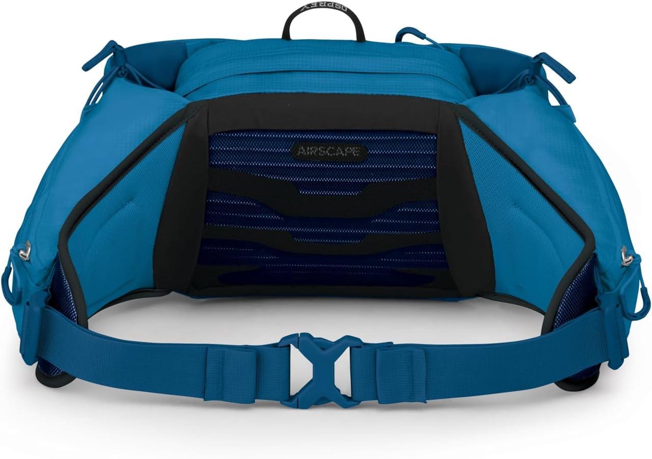 imageOsprey Talon 6L Mens Lumbar Hiking Waist Pack Fanny Pack with Water Bottle HoldersScoria BlueNight Shift