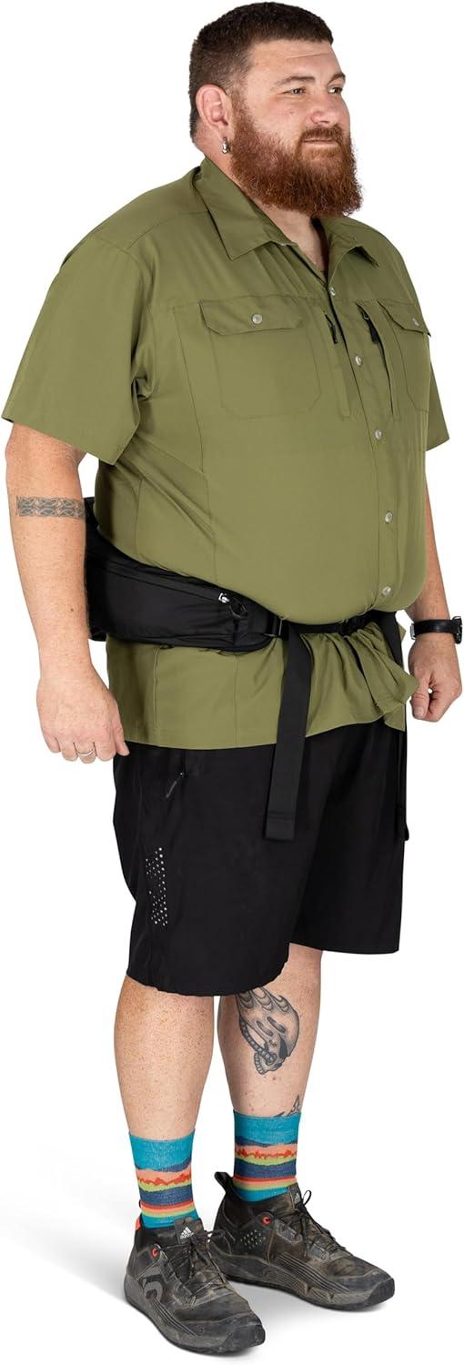 imageOsprey Talon 6L Mens Lumbar Hiking Waist Pack Fanny Pack with Water Bottle HoldersScoria BlueNight Shift