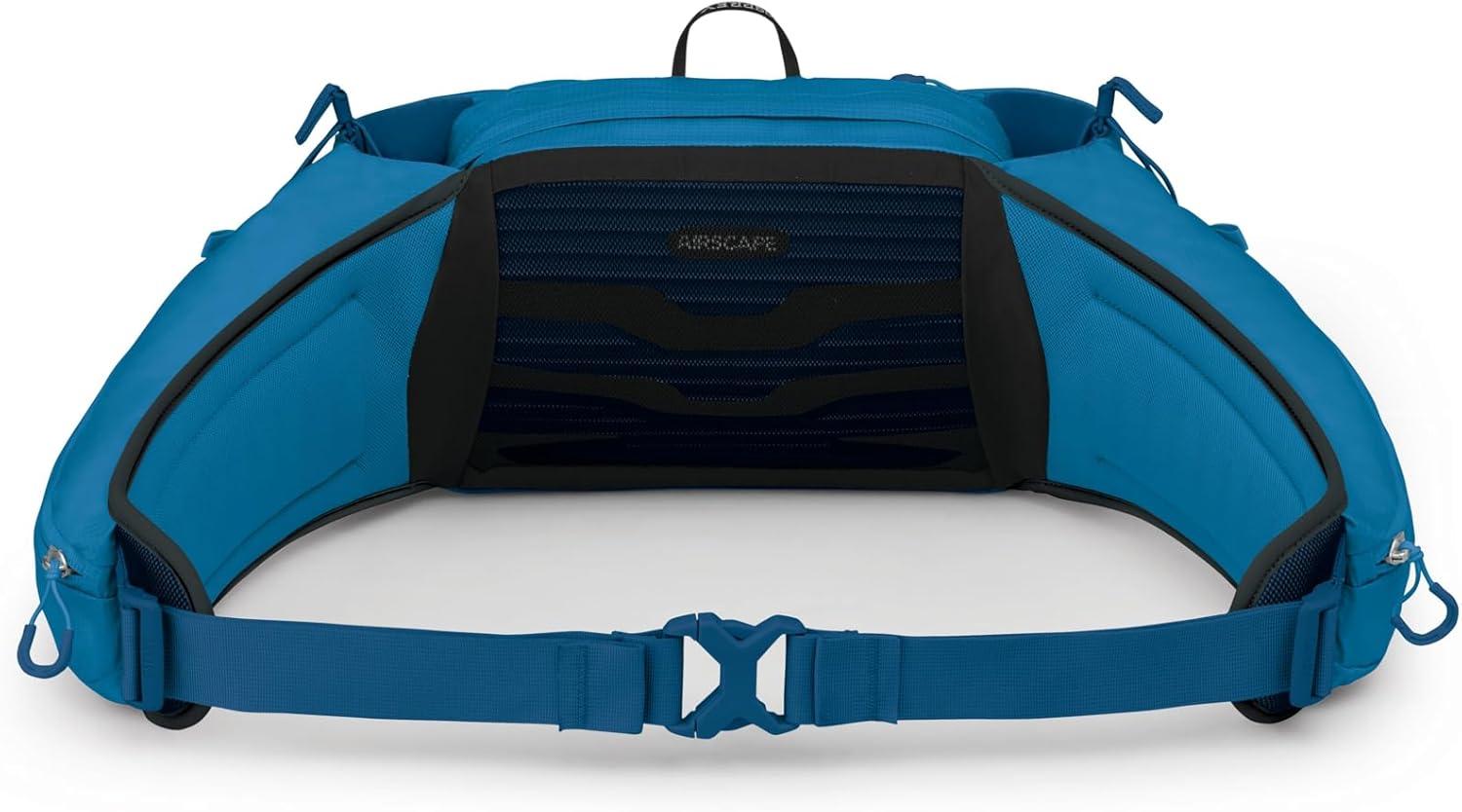 imageOsprey Talon 6L Mens Lumbar Hiking Waist Pack Fanny Pack with Water Bottle HoldersScoria BlueNight Shift