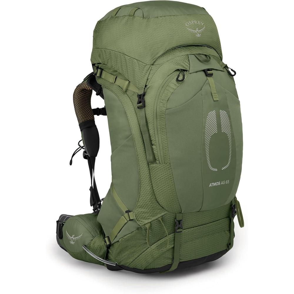 imageOsprey Atmos AG 65L Mens Backpacking Backpack Mythical Green SMMythical Green