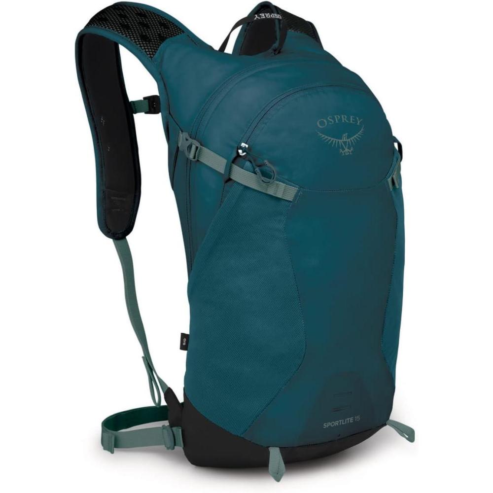 imageOsprey Sportlite 15L Unisex Hiking Backpack Pine Leaf GreenNight Jungle Blue