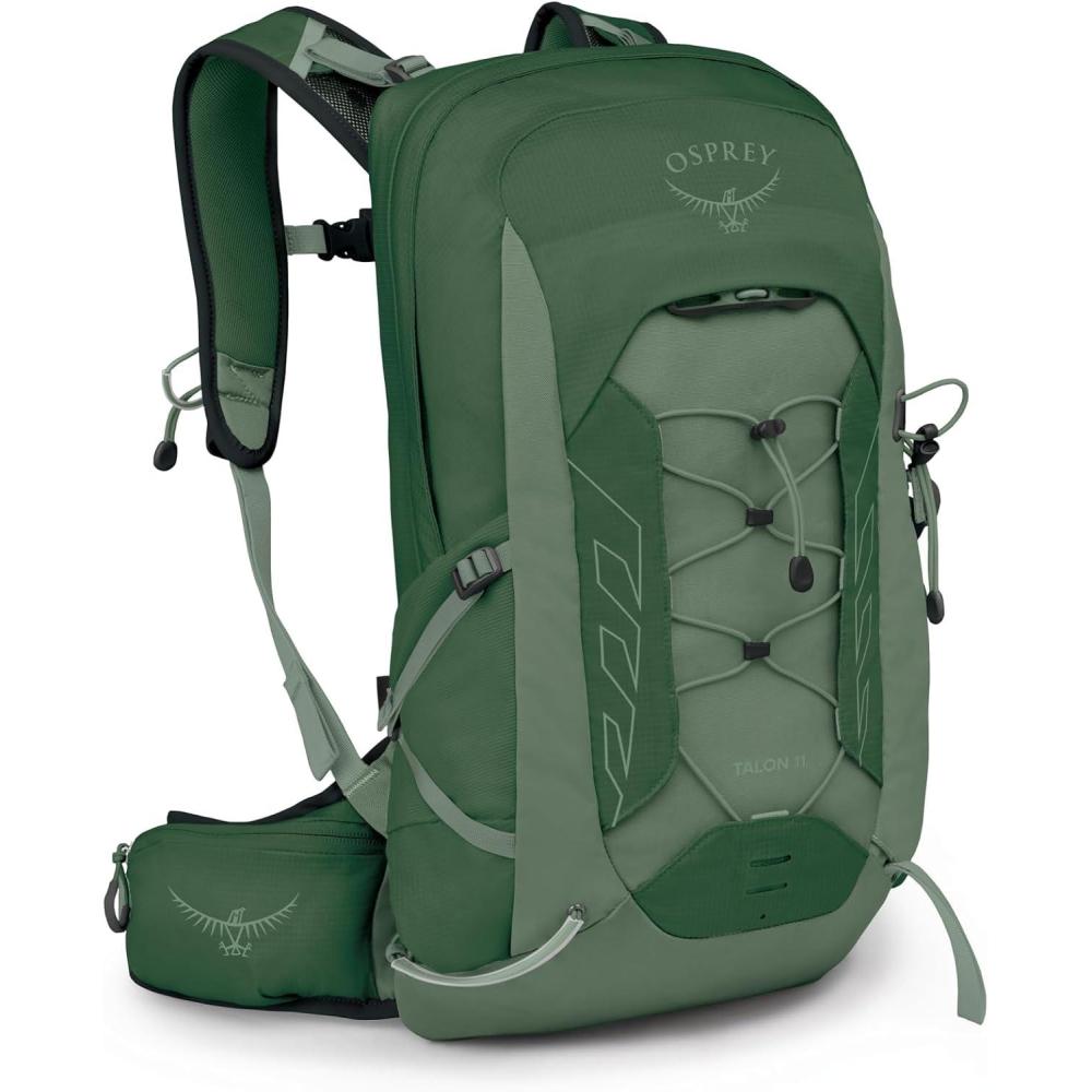 imageOsprey Talon 11L Mens Lightweight Hiking Backpack  Small Daypack for Travel amp Camping Green CanopyGreen Canopy
