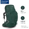 Osprey Aether Plus 85L Men’s Backpacking Backpack, Black, S/M(Axo Green)