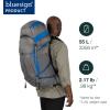 Osprey Exos Pro 55L Men’s Backpacking Backpack, Dale Grey/Agam Blue, S/M(Large-X-Large)