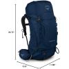 Osprey Kestrel 38L Men’s Backpacking Backpack, Atlas Blue, S/M(Loch Blue)