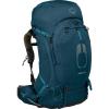 Osprey Atmos AG 65L Men’s Backpacking Backpack, Mythical Green, S/M(Venturi Blue)