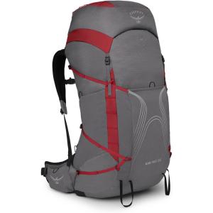 Osprey Eja Pro 55L Women’s Backpacking Backpack, Dale Grey/Poinsettia Red, WXS/S(WXS/S)