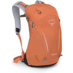 Osprey Hikelite 18L Lightweight Hiking Backpack – Durable Travel Daypack with Rain Cover for Men and Women, Black(Koi Orange/Blue Venture)
