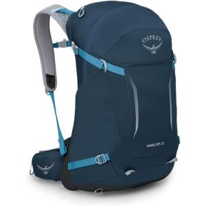 Osprey Hikelite 28L Lightweight Hiking Backpack – Durable Travel Daypack with Rain Cover for Men and Women, Atlas Blue, S/M(Atlas Blue)